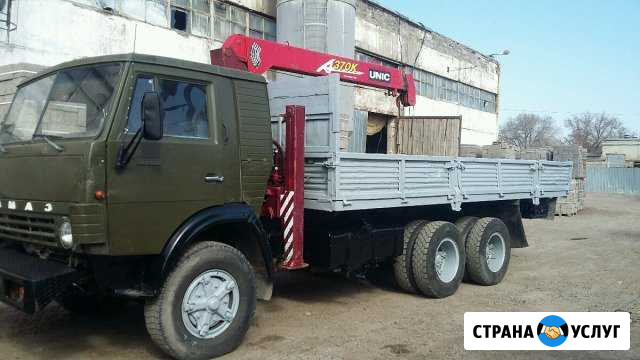 Услуги,аренда Крана-Манипулятора(Камаз 10т.Бортово Оренбург - изображение 1