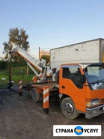 Ямобур isuzu Elf. Ямобур на базе миниэксковатора Хатанга - изображение 1