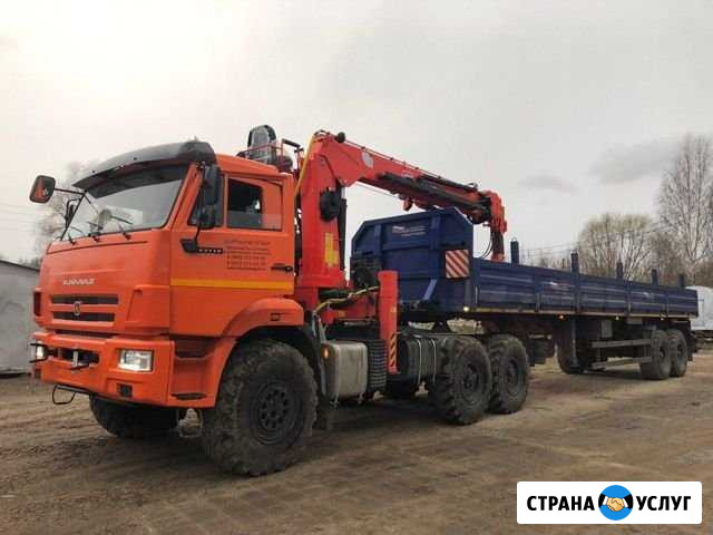 Услуги манипулятора вездеход борт 11м 20тн. Ямобур Калуга - изображение 1
