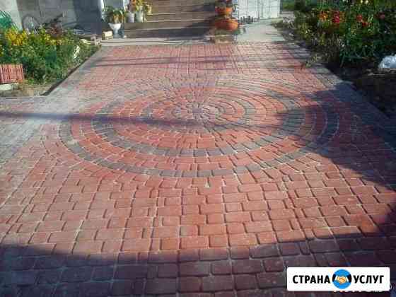 Укладка тротуарная плитка Выборг