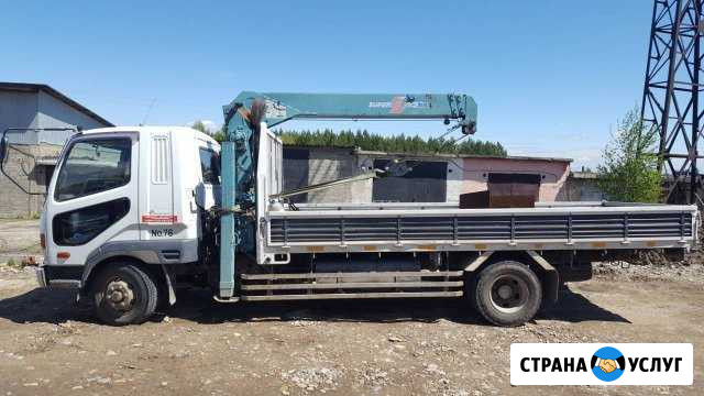 Грузоперевозки, кран-борт 5т, манипулятор Иркутск - изображение 1