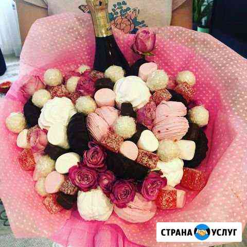 Изготовление на заказ сладких букетов Новосибирск