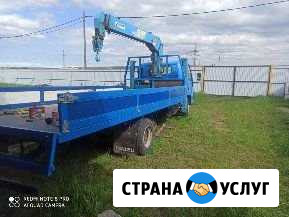 Грузоперевозки до 4тонн,кран борт,кузов5.5/215 Иркутск - изображение 1