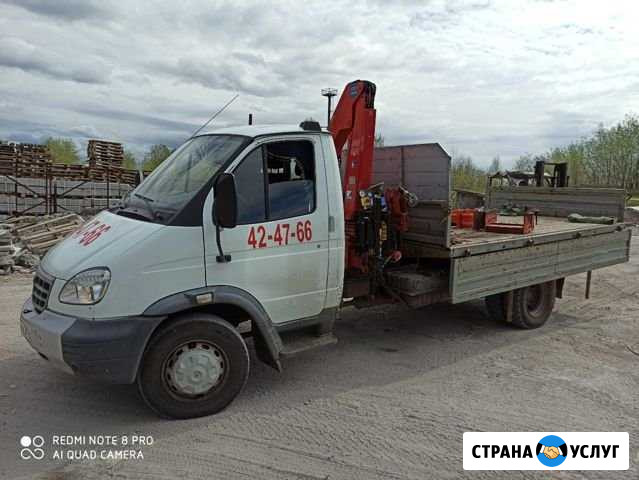 Услуги крана манипулятора кму apенда грузоперевозк Архангельск - изображение 1