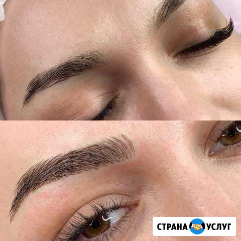 Микроблейдинг бровей 6D, 12D татуаж перманент Королев - изображение 1