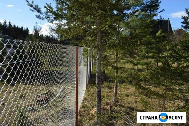 Забор из сетки рабицы Десногорск - изображение 1