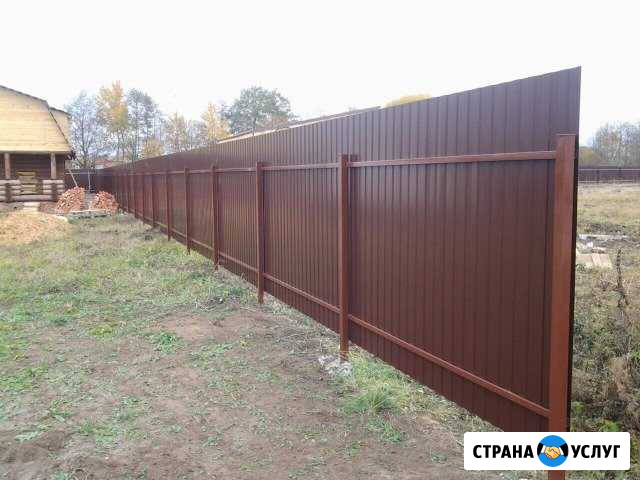 Забор из профнастила Казань - изображение 1