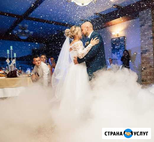 Тяжелый дым и снег на первый танец молодых в Крыму Симферополь - изображение 1