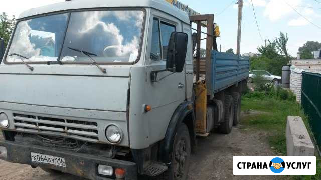 Услуги Камаз 6 метров с кму Волжск - изображение 1