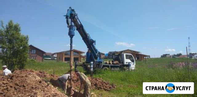 Аренда ямобура бурение фундамент установка столбов Раменское - изображение 1