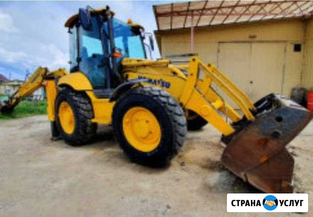 Услуги экскаватора погр+ Камаза +Автокраны от 10т Новосибирск - изображение 1