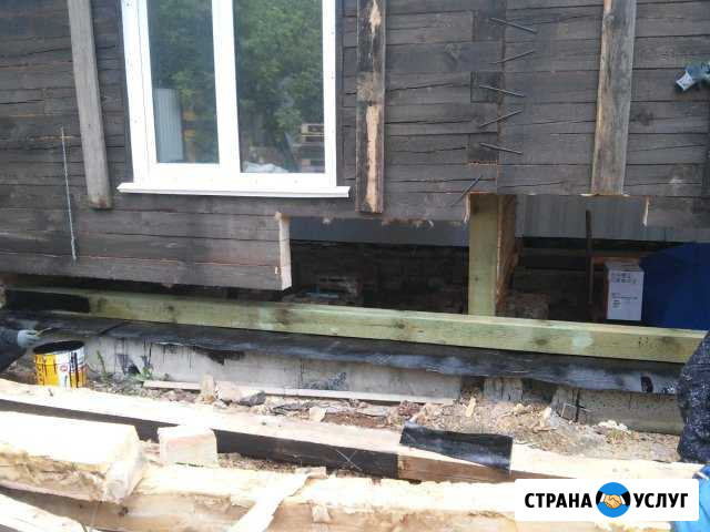 Подьем дома. Замена венцов Коркино - изображение 1