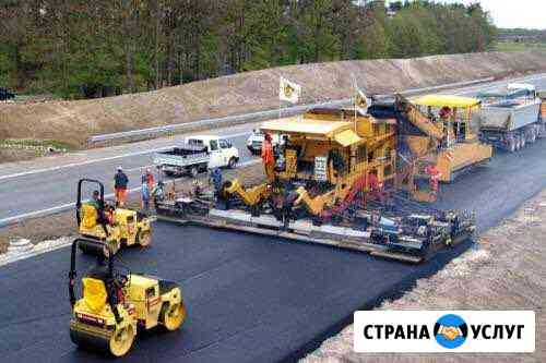 Асфальт,установка тротуарного и дорожного бордюра Пенза