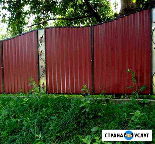 Заборы любой сложности под ключ ворота калитки по Тула