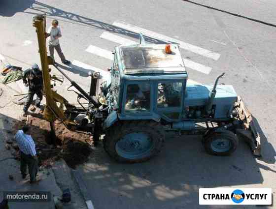 Услуги ямобур, бурилка, бкм, бурение скважин Бессоновка