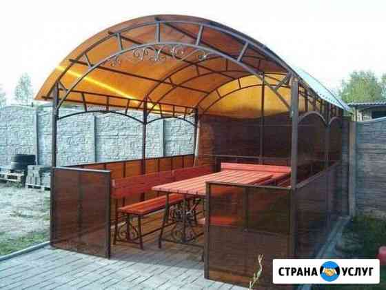 Навесы, беседки, терассы, мангалы Новомосковск