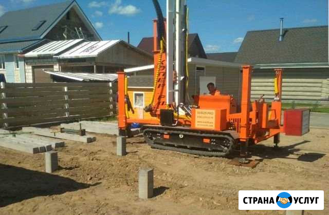 Забивка жб свай. Свайные работы. Сваи. Фундамент Вельск - изображение 1
