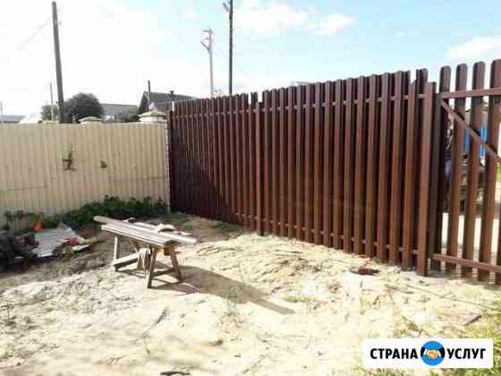 Заборы из профнастила сетки рабицы Дзержинск