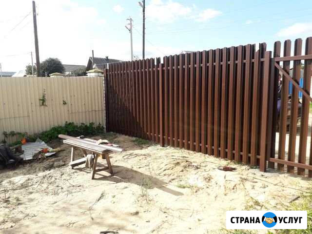 Заборы из профнастила сетки рабицы Дзержинск - изображение 1