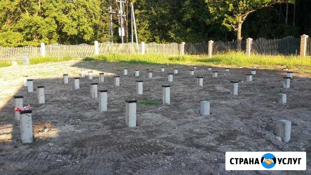 Фундамент на ж/б сваях. Забивка жб свай Казань - изображение 1