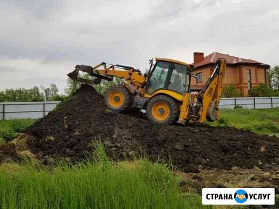 Услуги экскаватора погрузчика, гидромолот,Бур Краснодар