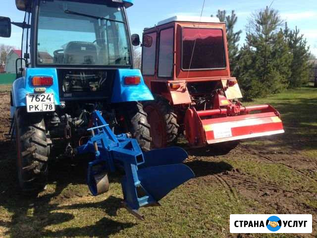 Услуги трактора, вспашка, фреза, плуг, газоны Сиверский - изображение 1