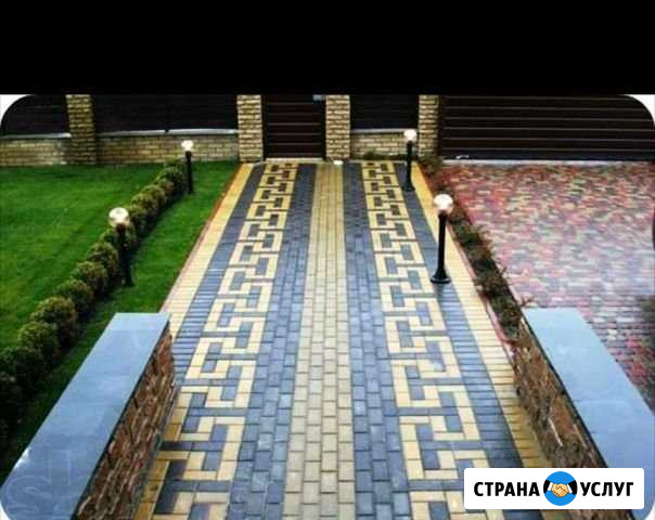 Укладка тротуарной плитки и бордюров Петергоф - изображение 1