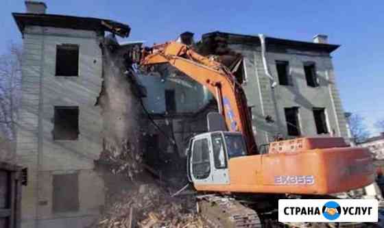 Демонтаж,снос,разбор дома,стены,пола,стяжки Тверь
