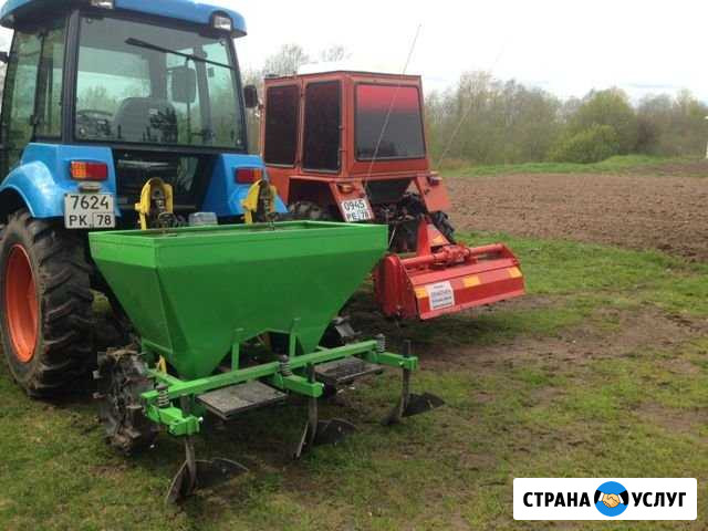 Услуги трактора, вспашка земли, газоны, фреза, плу Санкт-Петербург - изображение 1