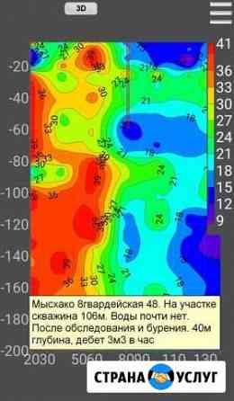 Поиск воды для бурение скважин Новороссийск