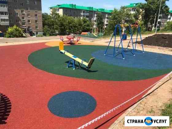 Резиновое покрытие,детские площадки,спортивные пло Набережные Челны