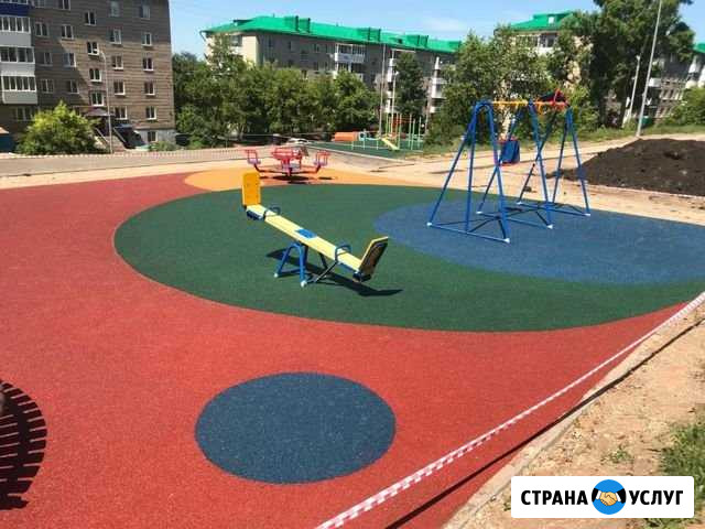Резиновое покрытие,детские площадки,спортивные пло Набережные Челны - изображение 1