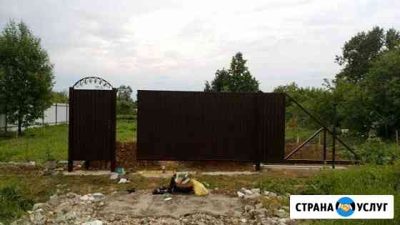 Установка откатных ворот Гагарин