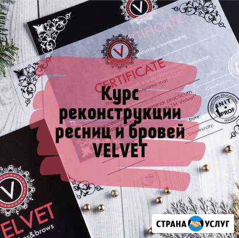 Обучение Velvet реконструкция ресниц Норильск