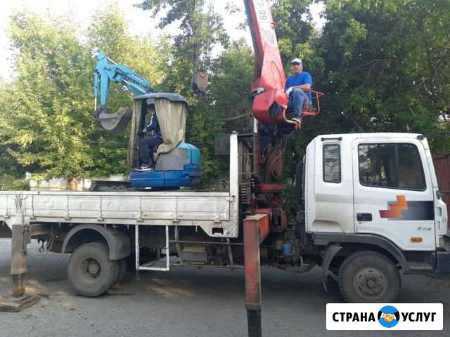 Сам гружу самогруз 7тон 20 метров стрела Барнаул - изображение 1