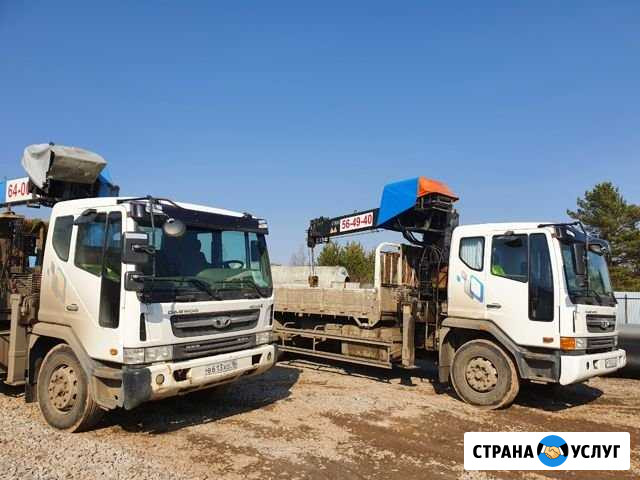 Услуги крана-манипулятора Daewoo Novus Ижевск - изображение 1