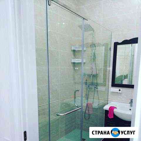 Душевые кабины и перегородки.Монтаж, изготовление Казань