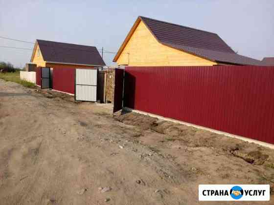 Заборы, ворота из профлиста Шелехов
