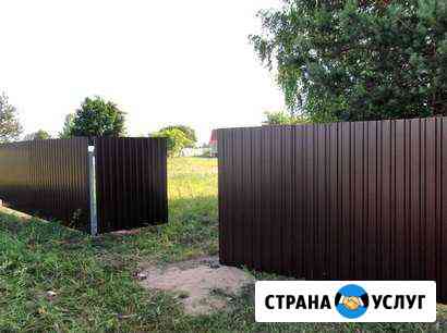 Заборы в Ижевске Профнастил 3D забор Ижевск