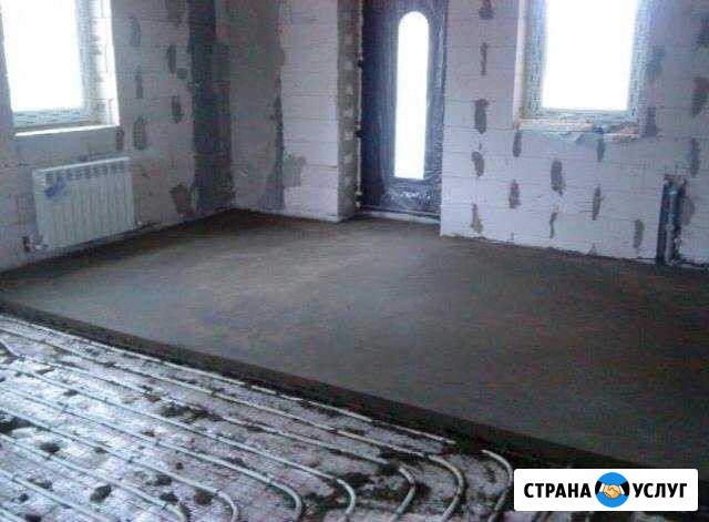Стяжка по немецкой технологии полусухая с фибравол Горячий Ключ - изображение 1