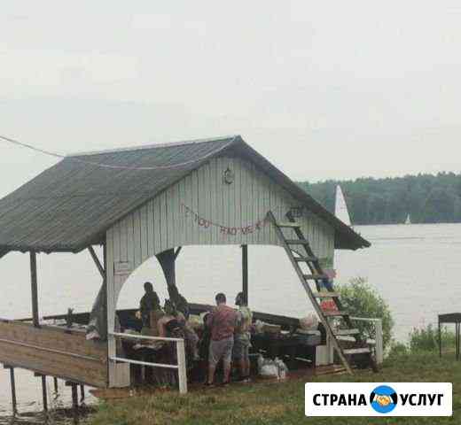 Аренда беседок/Беседки у воды с мангалом, Подмоско Пироговский