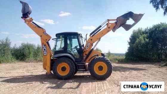 Экскаватор-Погрузчик JCB Аренда, Услуги Планировка Тверь