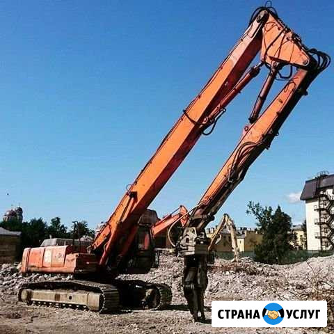 Экскаватор разрушитель, стрела 21 метр, снос здани Белгород - изображение 1