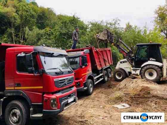 Вывоз мусора, грунта, снега. Разработка котлованов Климовск