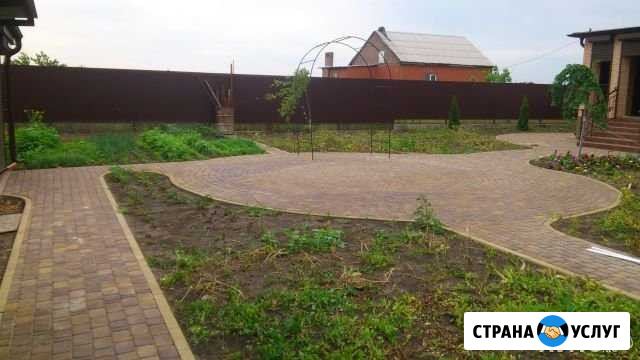 Укладка тротуарной плитки, установка заборы, навес Зерноград - изображение 1