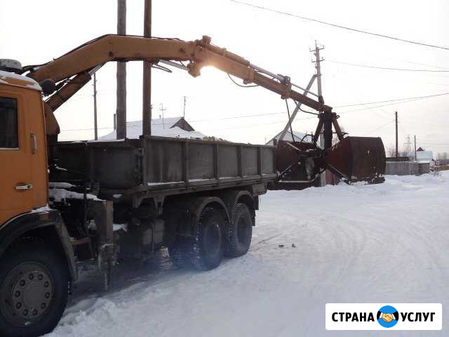 Услуги камаз грейфер вывоз мусора веток Курган - изображение 1