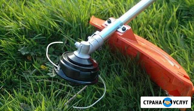 Покос травы тримером итд Кимры - изображение 1