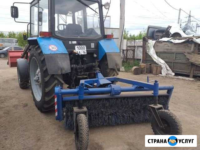 Услуги трактора мтз 82(щётка,ковш,отвал,погрузчик) Набережные Челны - изображение 1
