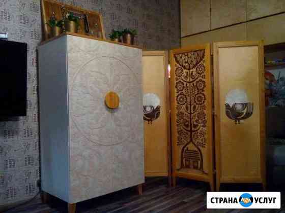 Шкаф в технике объемная роспись Балашиха
