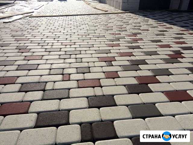 Кладка тротуарной плитки Заокский - изображение 1